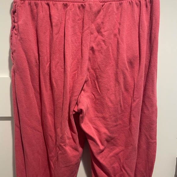 Nike Pink Sweatpants with Nike Swoosh Velour Logo - Picture 4 of 12